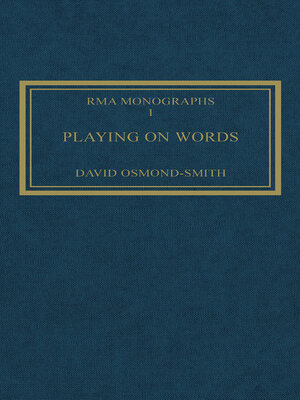 cover image of Playing on Words